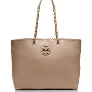 Tory Burch Marion Beige Tote